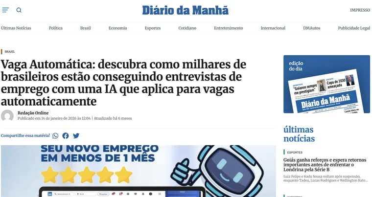 Vaga Automática: descubra como milhares de brasileiros estão conseguindo entrevistas de emprego com uma IA